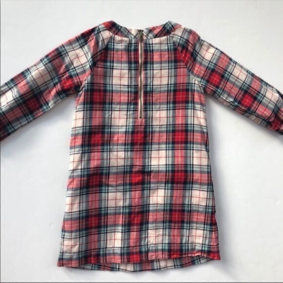 Baby GAP Christmas Red, Green & Cream Plaid Dress! ❤️ - Picture 4 of 5